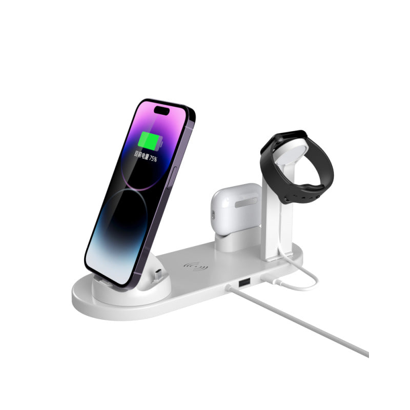 VelqariLiving 4-in-1 Wireless Charging Station — Fast Charge for iPhone, AirPods & Apple Watch