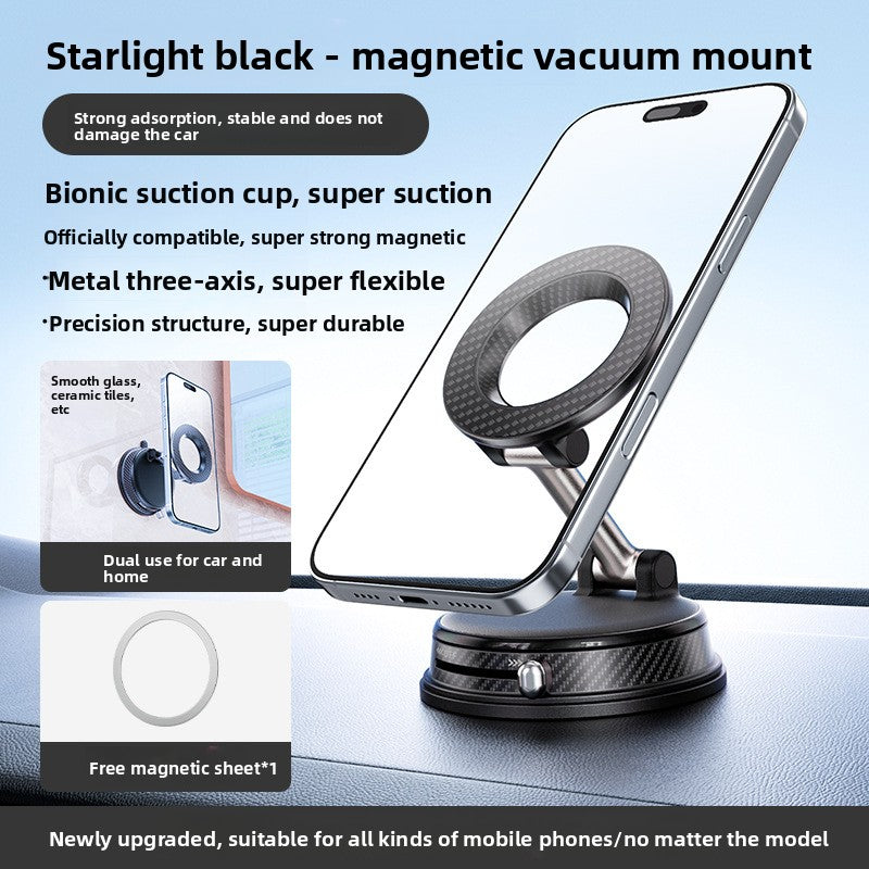 Magnetic Car Phone Mount with 15W Wireless Charging