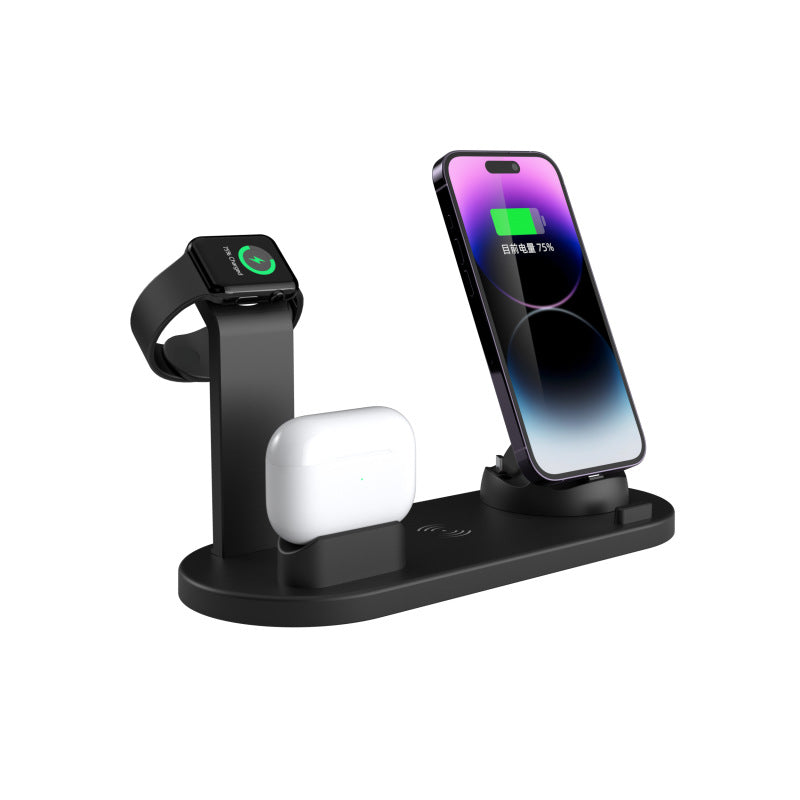 VelqariLiving 4-in-1 Wireless Charging Station — Fast Charge for iPhone, AirPods & Apple Watch