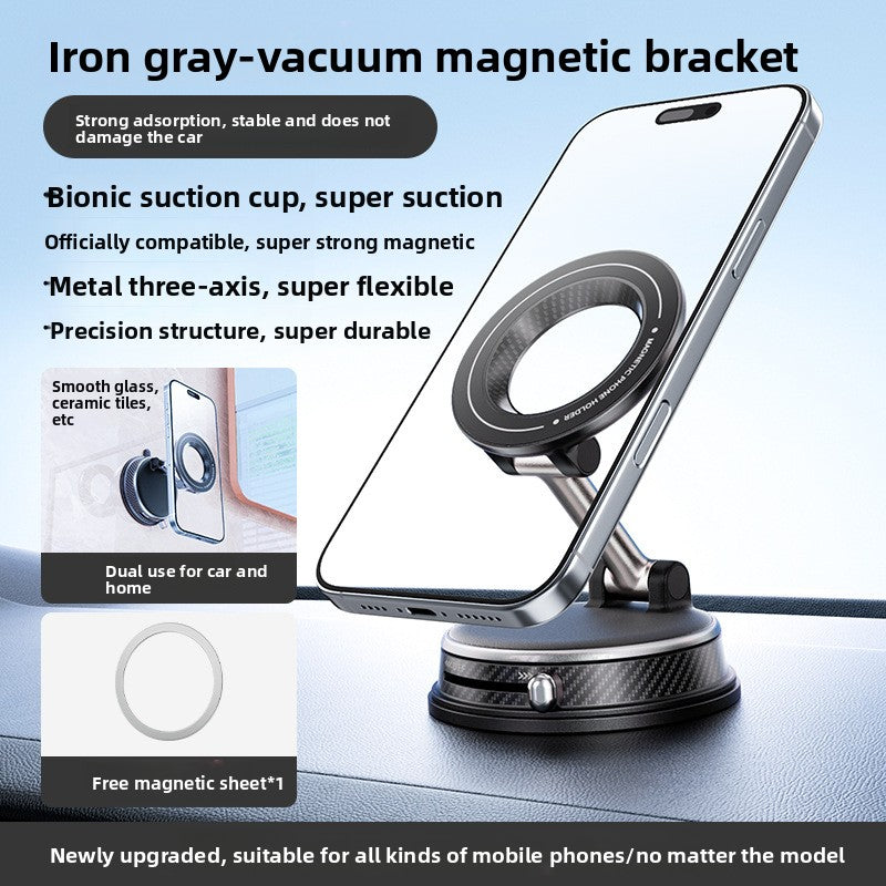 Magnetic Car Phone Mount with 15W Wireless Charging