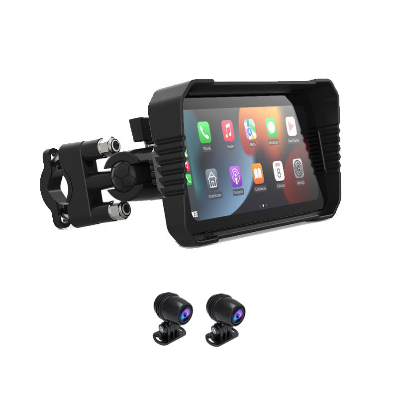 VelqariLiving Moto Dash Cam Pro — 6.25" Display with Apple CarPlay & Android Auto