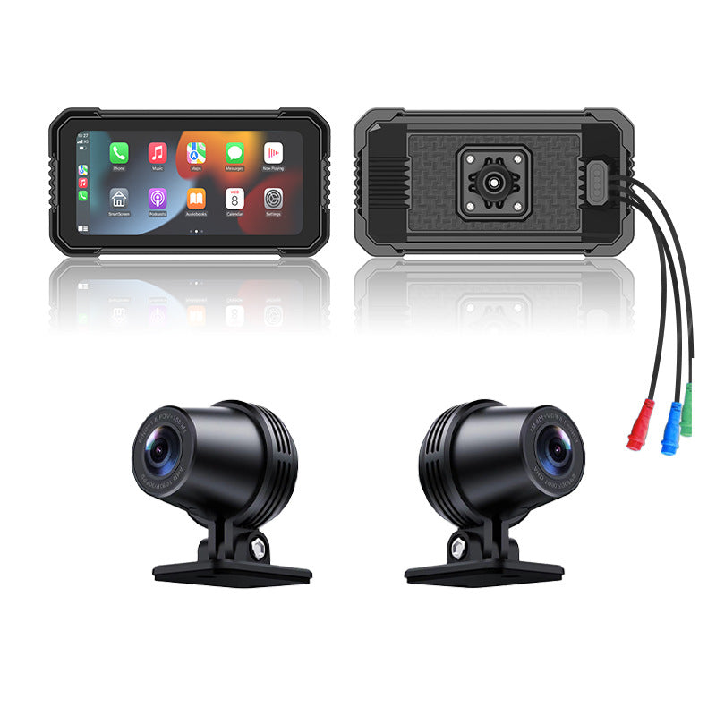 VelqariLiving Moto Dash Cam Pro — 6.25" Display with Apple CarPlay & Android Auto