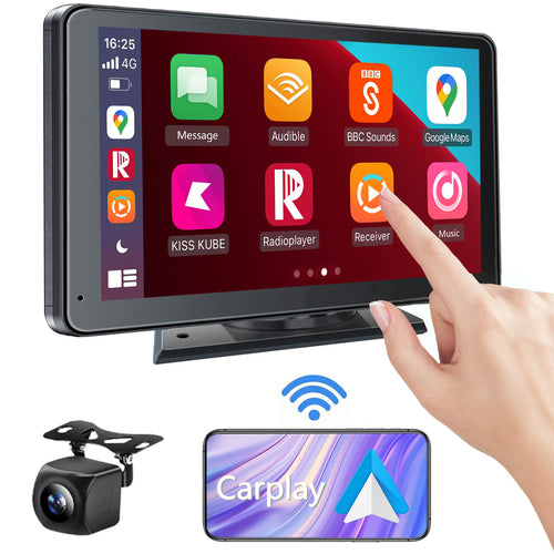 7" Wireless CarPlay & Android Auto Portable Car Screen