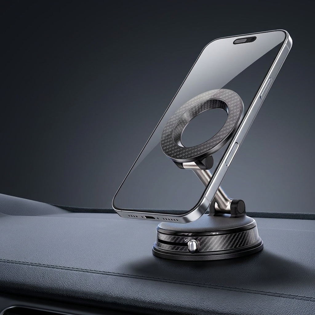 Magnetic Car Phone Mount with 15W Wireless Charging